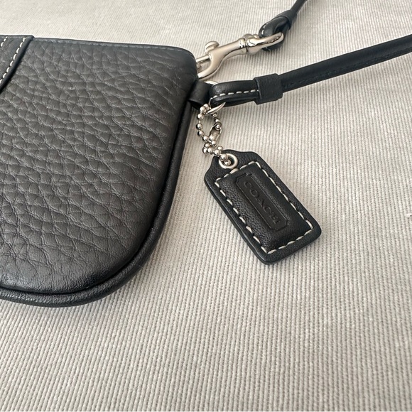 Coach Black Leather Wristlet - Picture 2 of 6